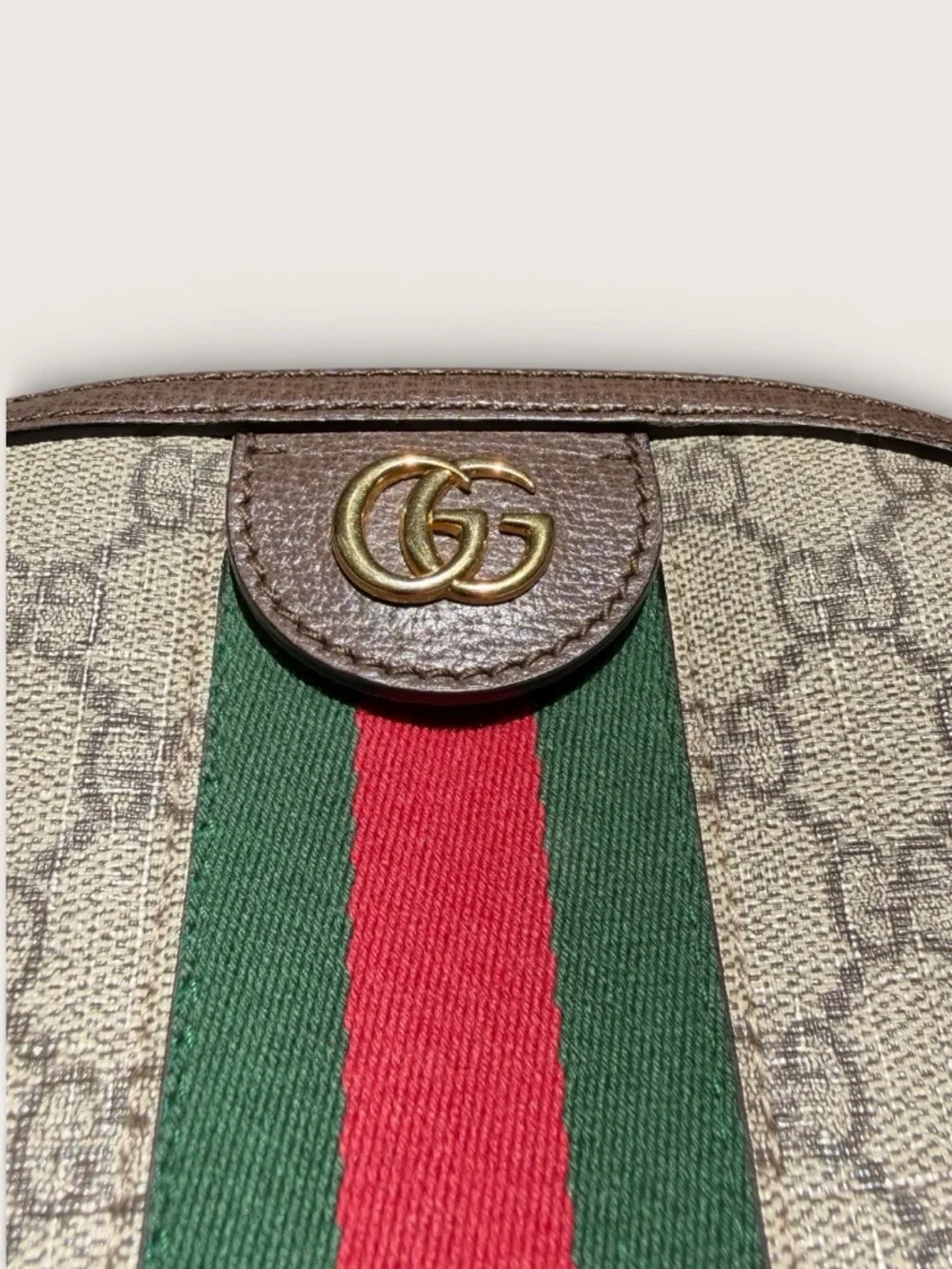 Gucci GG Supreme Canvas Crossbody Bag Web Stripe Ophidia Small Done - Picture 4 of 16